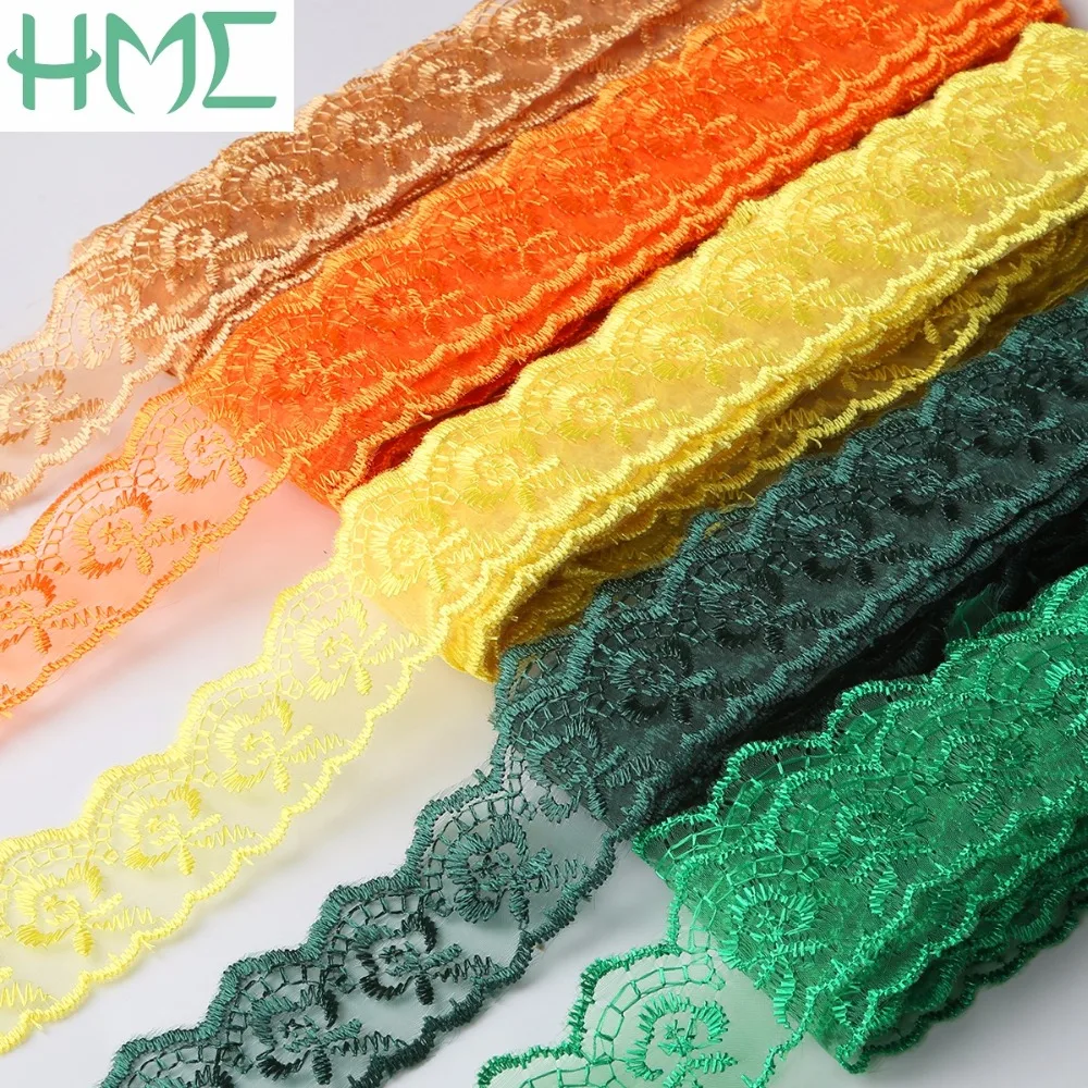 

10Yards 40MM Embroidery Lace Ribbon Trim Embroidered Lace Trimming Fabric For Sewing Decoration DIY Clothing Accessories