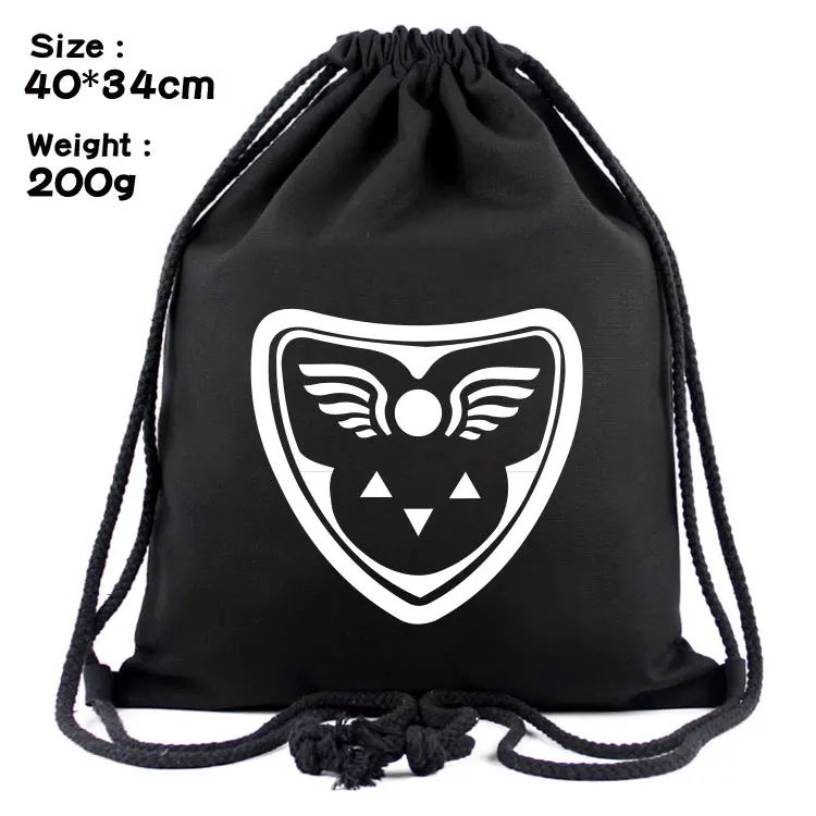 Jogo undertale sans lona drawstring bags toriel