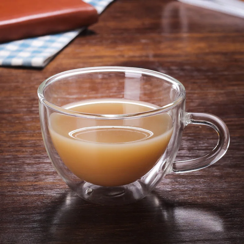 Double Glasses Handle Mug Coffee Funny Outdoor Cup Travel