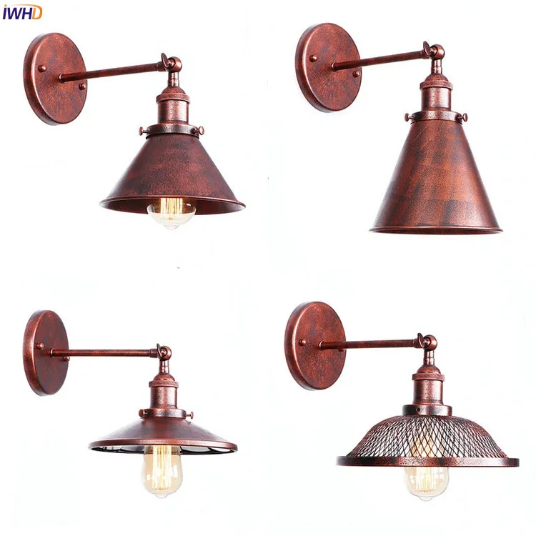 

IWHD Loft Style Retro LED Wall Light Fixtures Living Room Edison Vintage Industrial Wall Lamp Sconces Wandlamp Lamparas De Pared