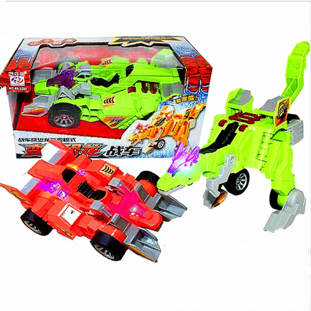 Продвижение, динозавр трансформация электрический автомобиль звук и освещение многофункциональные игрушки Робот Модель подарки для детей