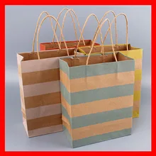 120 шт./лот подарок покупателю бумажный пакет с ручками
