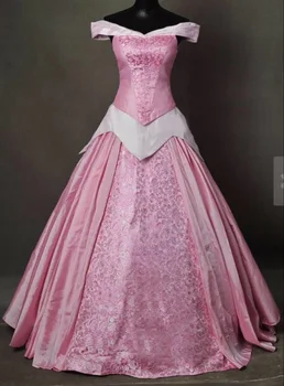 

The sleeping beauty Aurora princess pink Dress Cosplay Costume