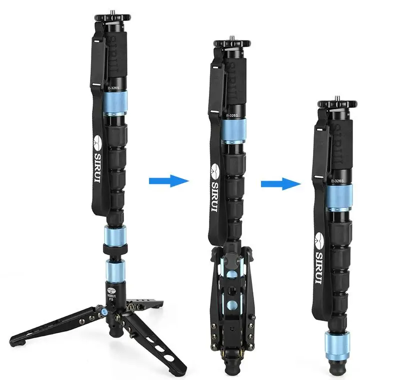 Штатив-монопод Sirui P-326SR из углеродного волокна для профессиональной фото-видеокамеры