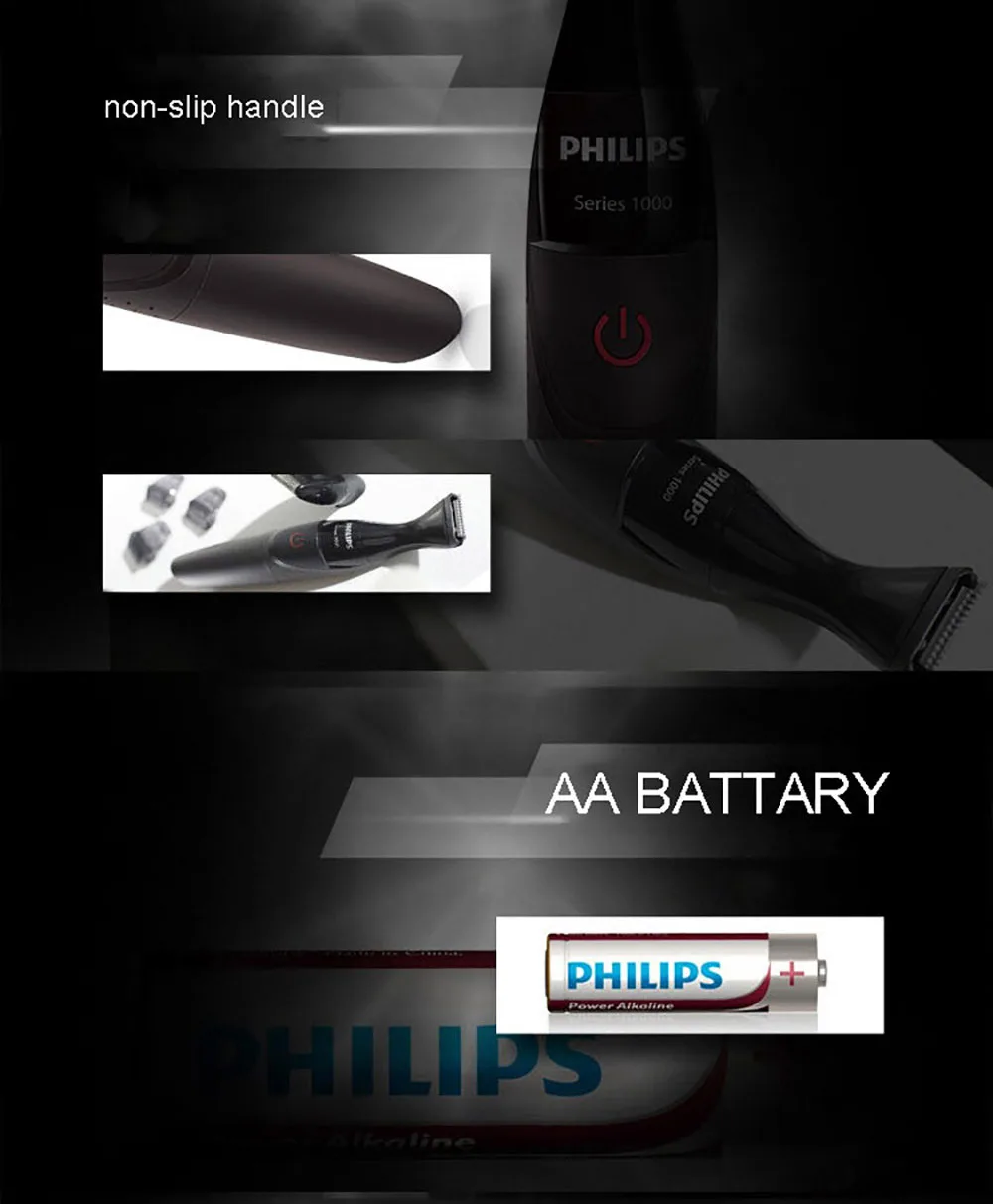 Philips MG1100 электробритва, набор для ухода за волосами, триммер, машинка для стрижки волос, турбо, для мытья головы, электрический триммер для бороды, Бритва для мужчин