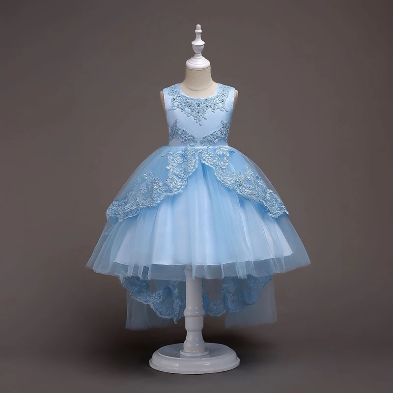

Cute children girls princess dress beautiful kids elegant wedding dresses for girls fashion lace toddler evening dresses