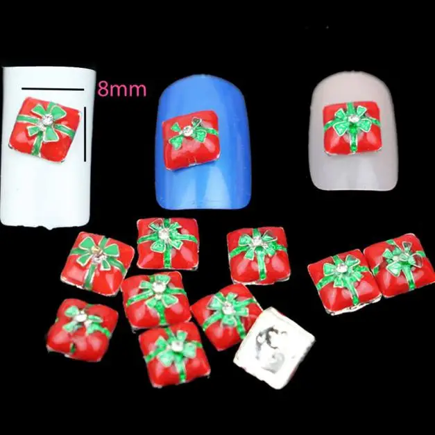 10PC Christmas Nail Decorate Beautiful Nail Polish Sequins nail