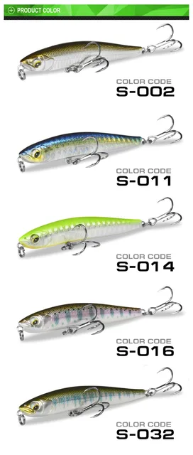 Topwin Minnow Lure Lm02D 70mm 6g Sinking Minnow Hard Plastic