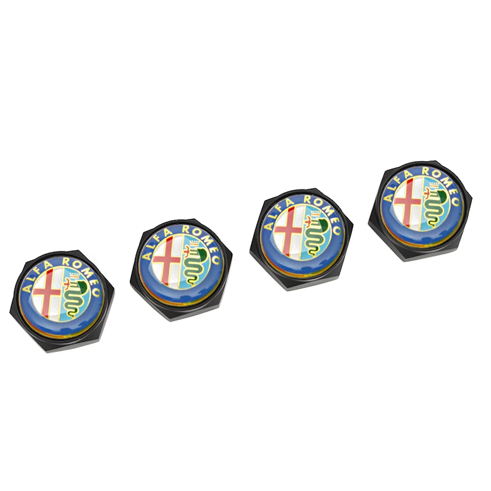 

Car Screw Covers License Plate Lug Nuts Bolt Caps Decoration for Alfa Romeo 155 159 MITO Giulia GT Brera Spider Giulietta 156