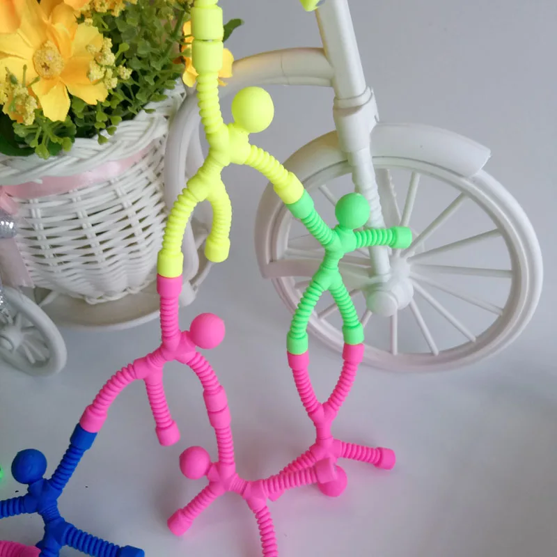 

5Pcs Antistress Silicone Magnetic Man Shaped Doll Puzzles Educational Kids Toys for Children Novelty Assembling Games Funny Gift