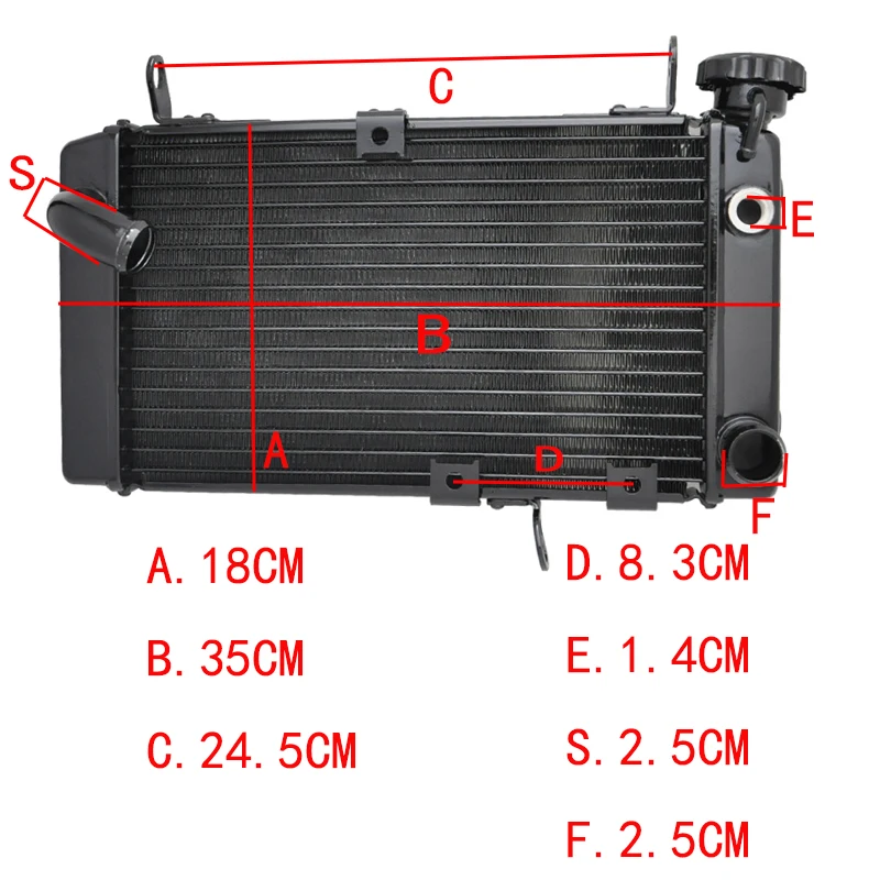 Для Suzuki SV650 SV 650 SV650S 1999-2002 двигатель мотоцикла Радиатор двигателя велосипеда алюминиевые запасные части охлаждающий охладитель