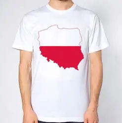 Польша новая футболка карта флаг Топ страна подарок городской праздник Ти Польский новый 2018 жаркое лето Повседневное Печать на футболках