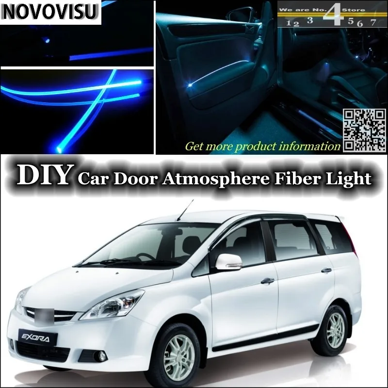 NOVOVISU For Proton Exora Star  Turbo  Bold  Prime interior Ambient Light Atmosphere Fiber Optic Lights Inside Door Panel  01