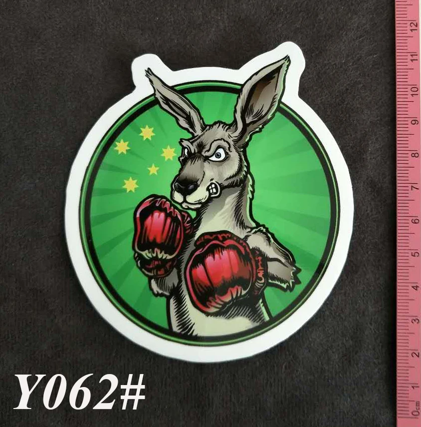 

Y062# The Boxing Kangaroo PVC Big Sticker Home Decor Fridge Styling Wall Travel Suitcase Graffiti Styling Stickers Buy 3 get 4