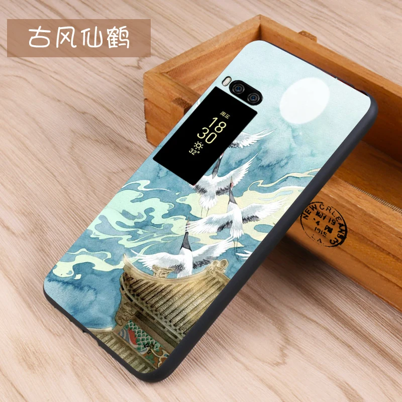 Meizu pro 7 plus Case Original Cover for Meizu pro 7 plus Case bag Cover Skin Wolf Fish Skull pro7 plus Fundas 100% BiNFUL 23