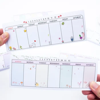 

Convenient Weekly Schedule Memo Pads Small Creative Lovely Memo Pad Student Study Stationery Office Supplies