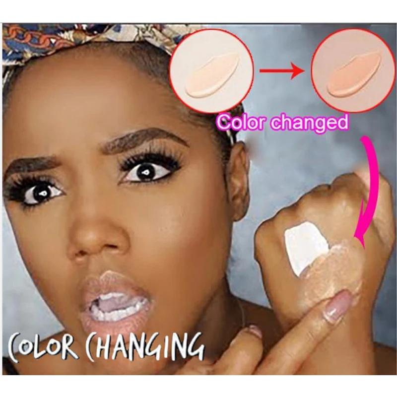 

30ml TLM Color Changing Liquid Foundation Makeup Change To Your Skin Tone By Just Blending