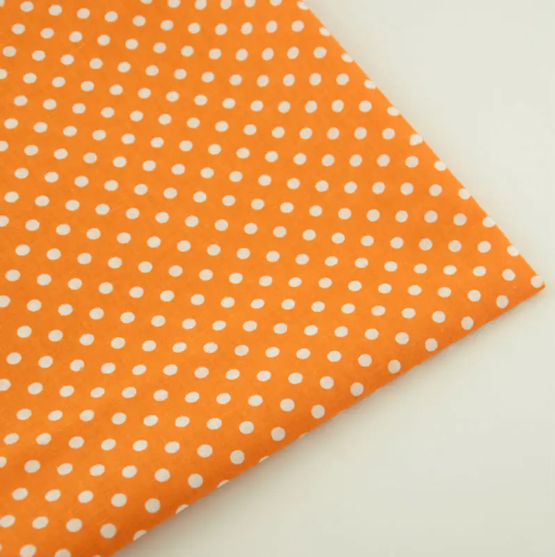 

Booksew 100% Cotton Fabric Dark Orange Colour Home Textile DIY Doll Cloths Tildas for Beginner's Practice Fat Quarter Dress CM