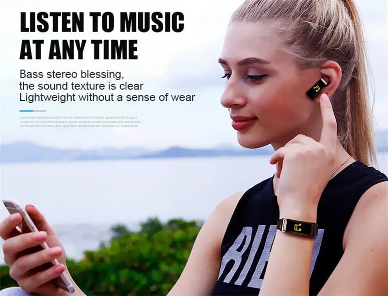 NIYOQUE Smart Talk Band, красочные Bluetooth наушники, наушники, пульсометр, умный браслет, браслет для iPhone, huawei, Xiaomi, телефон