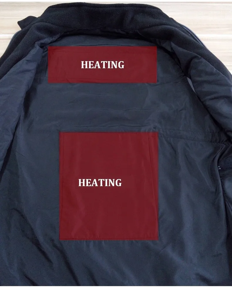 2016 New Arrival Winter Electric Heating Vest 5V 2A MI MIUI Battery USB Power Bank 10000mA Polar Fleece Varme Veste Femme Hommes
