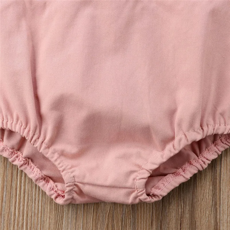 2021 SummerNewborn для младенцев детское платье с бантом открытой спиной комбинезон