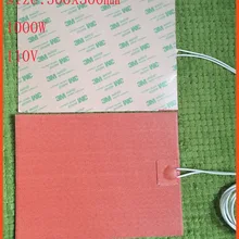300X300mm1000W 110 V мощный большой грузовик двигатель блок масляный поддон гибкий силиконовый Подогреватель Pad промышленный нагреватель stampante 3 м клей