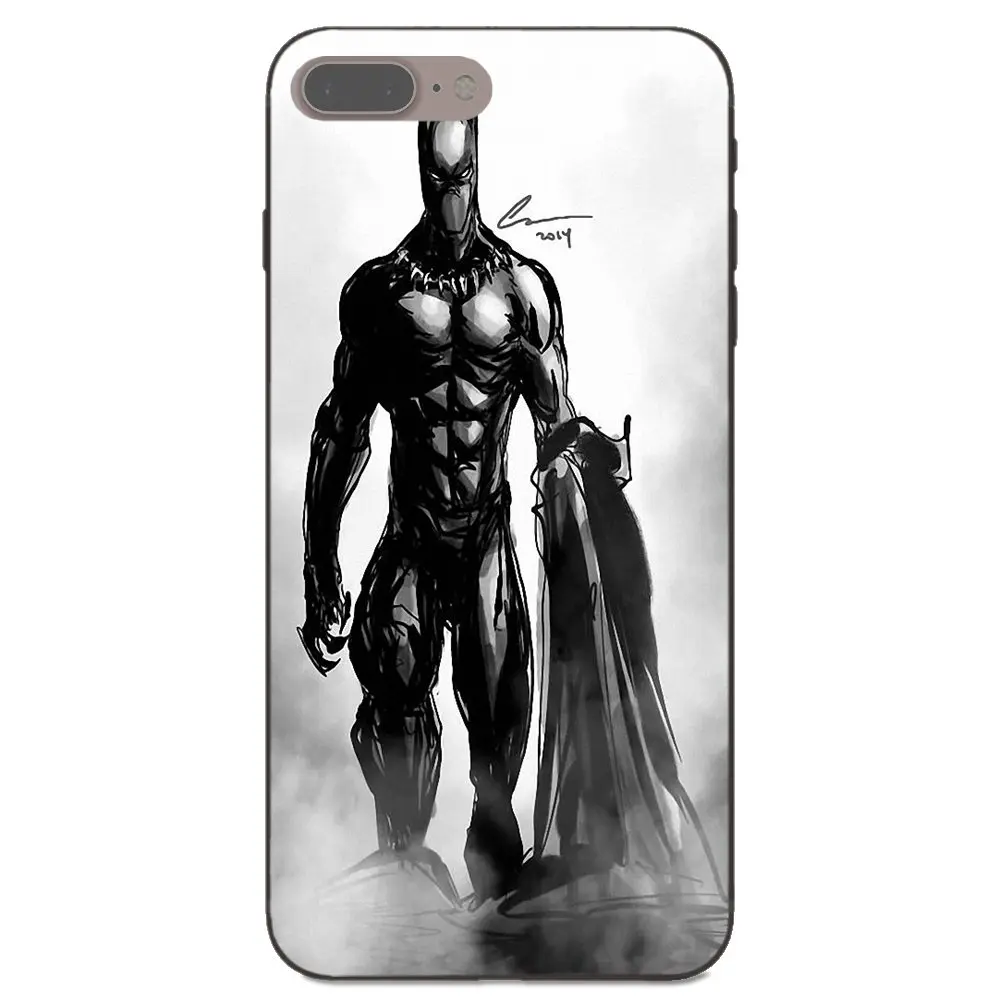 Тонкий чехол для Xiaomi Mi Mix Max Note 2 2S 3 5X 6 6X 8 9 SE A1 A2 Lite Play Pro F1 Black Panther Watch|Чехлы-накладки| |