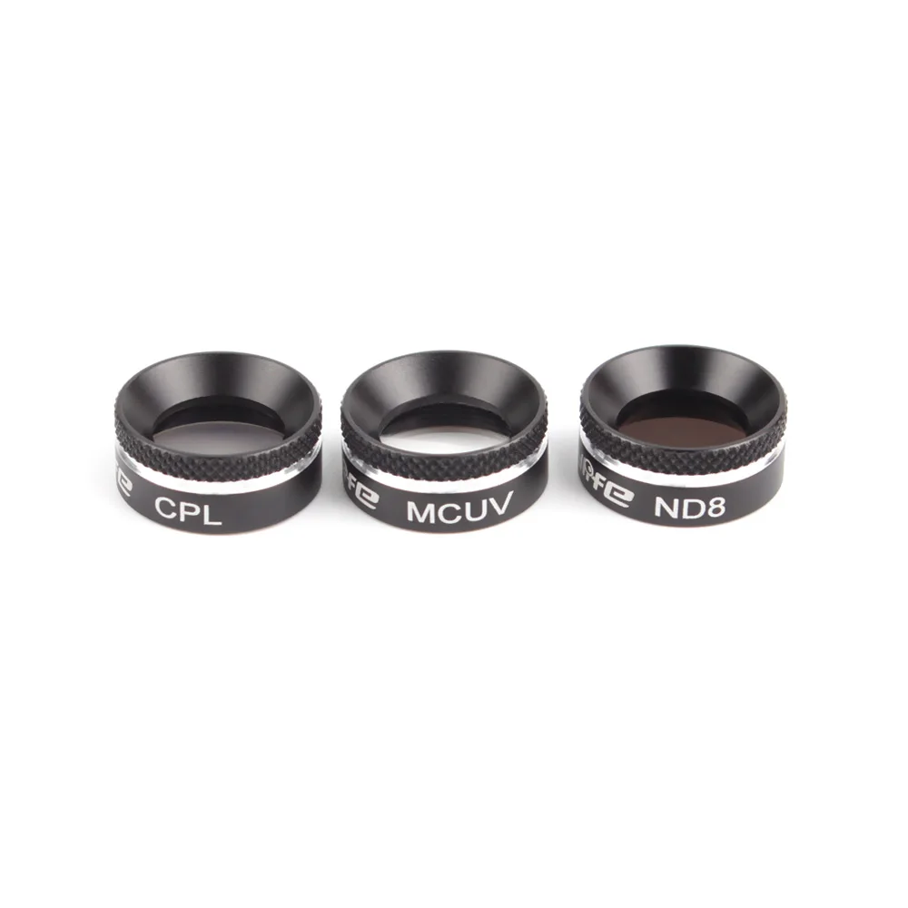3Pcs Len Filter Protector UV CPL Star Neutral Density MCUV+CPL+ND8 Drone For DJI Mavic Pro Professional Accessory | Электроника