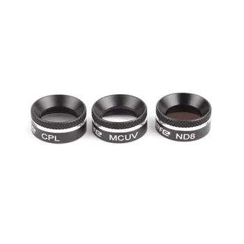 

3Pcs Len Filter Protector UV CPL Star Neutral Density MCUV+CPL+ND8 Filter Drone For DJI Mavic Pro Professional Accessory