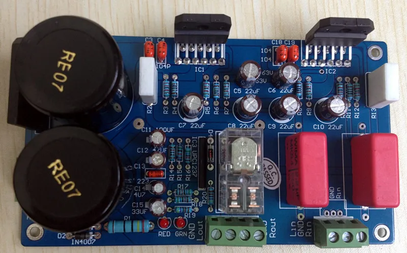 Новое обновление LM3886TF Dual Mono спикер защиты интегральный усилитель доска(сварки Тесты OK) модуль