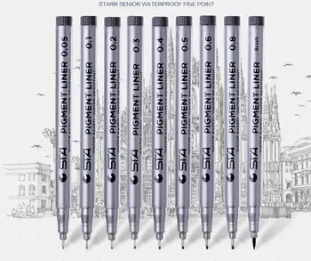 

Needle Drawing Pen Cartoon Art Hook fine point Line Pen crayon