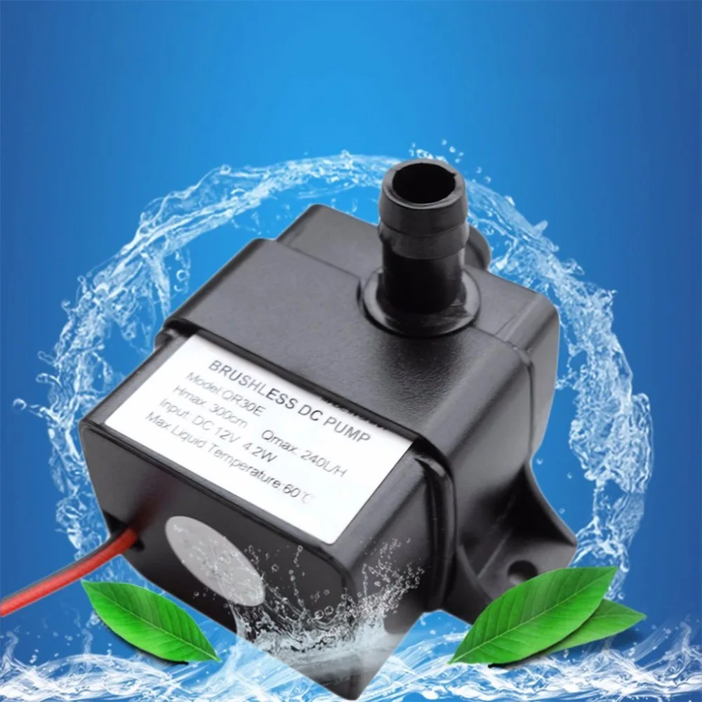 DC 12V Micro Electric Brushless Water Pump Submersible Pumping For