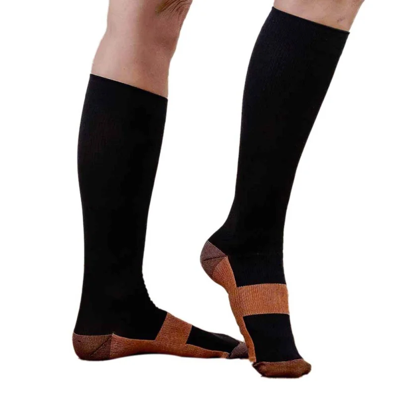 

Compression Socks Men Anti-Fatigue Compression Socks Foot Anti Fatigue Soft Pain Relief Miracle Copper Support Knee High Sock
