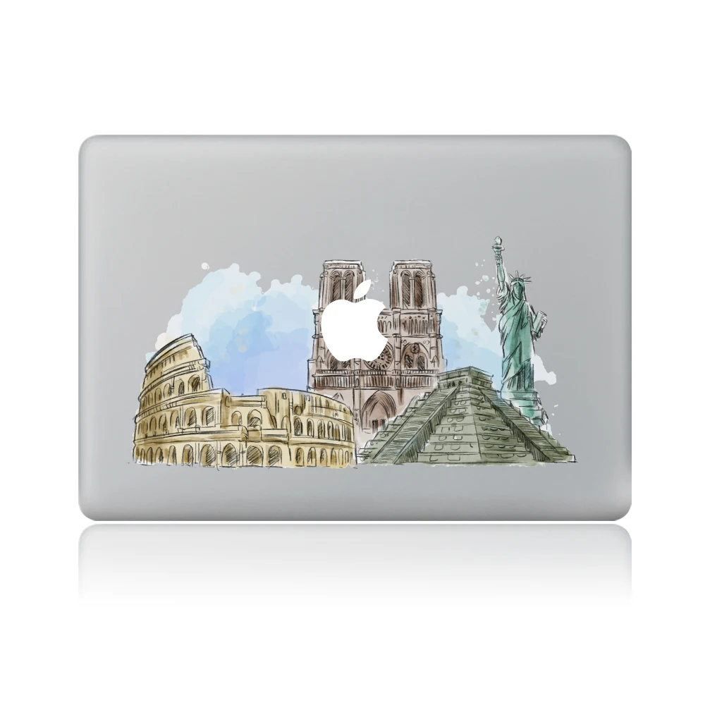 Виниловая наклейка для ноутбука Landmark строительный стикер macbook Pro Air 13 дюймов