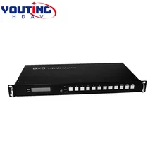 YOUTINGHDAV YT-IM88 4K UHD HDMI Matrix 8×8 PC tool with rs232 IR Switcher splitter 8 input 8 output
