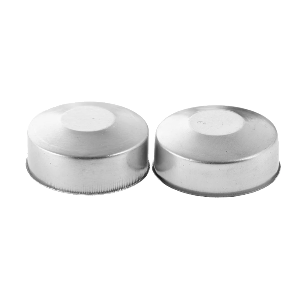 100 Pieces Turned Edge Empty Aluminum Case Tealight Cups Containers + 100 pieces wax wicks 