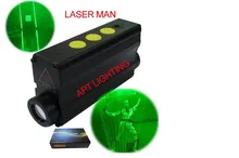 DJ lighting Focusable Stage Double head laser beamer props 532nm Green Sword  man show Dual Direction light