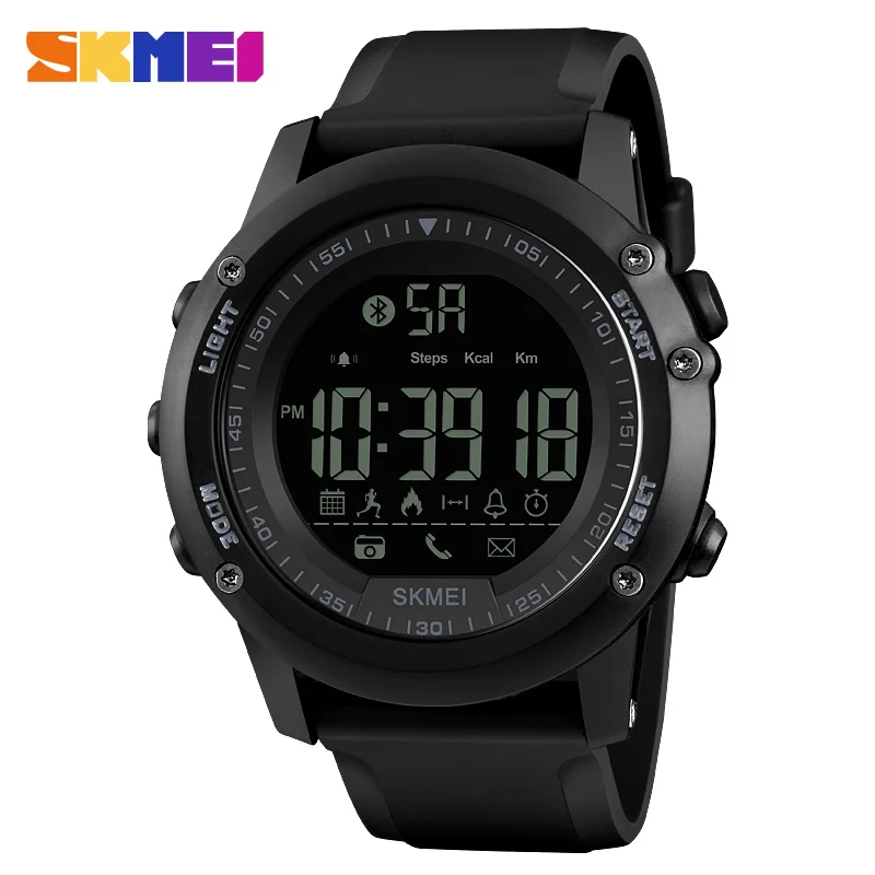 

SKMEI 1321 Sport Smart Watch Shock WaterProof Digital Male Wristwatch Pedometer Clock Calorie Bluetooth Watch Relogio Masculino