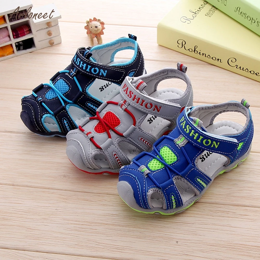 Toddler Kids Shoes Baby Boy Girl Closed Toe Summer Beach Shoes Sneakers