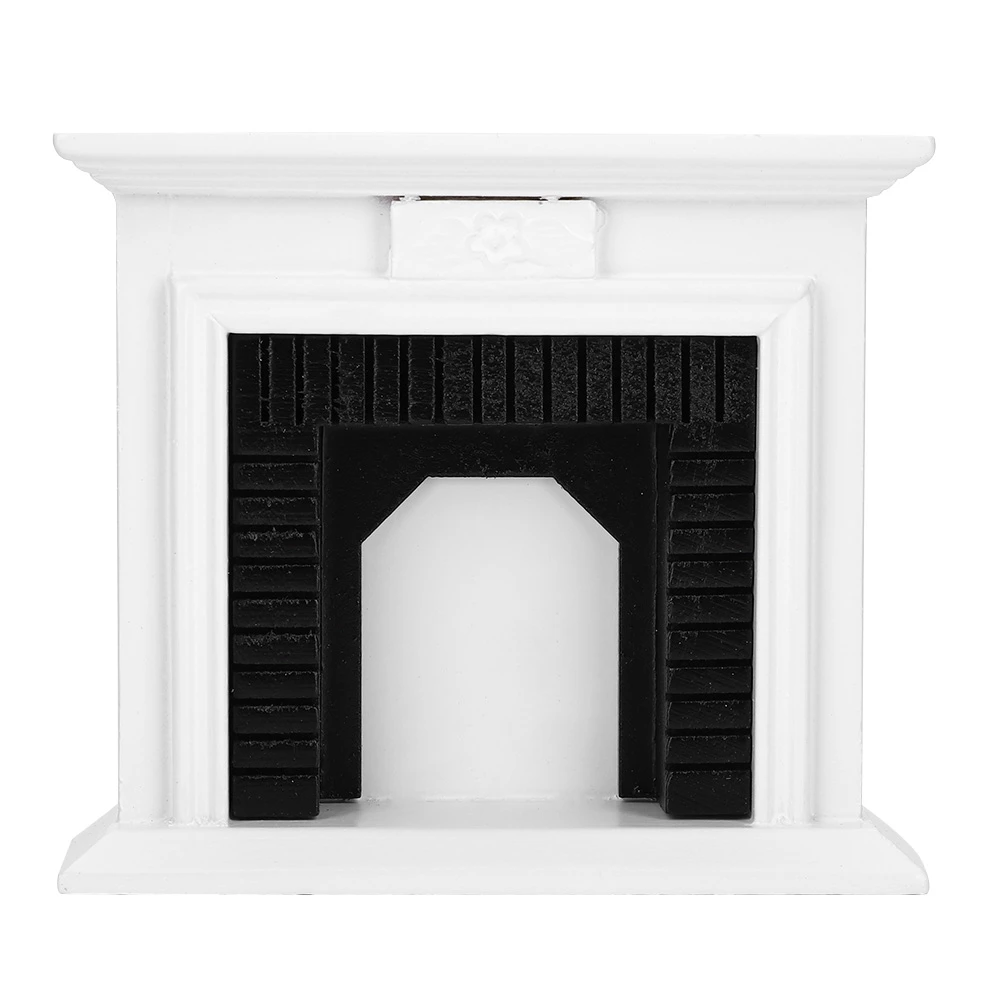 1 12 Dollhouse Miniature Furniture Wooden Fireplace For Dolls