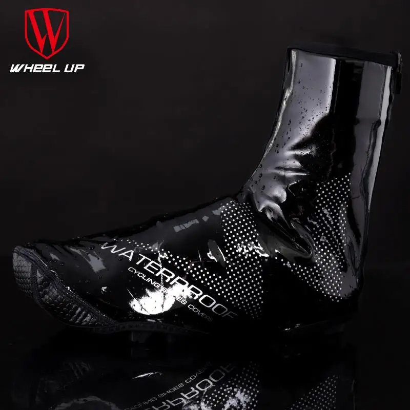 

WHEEL UP Thermal Anti-Fouling Bicycle Overshoes Elastic PU Waterproof Reflective Cycling Shoe Covers MTB Road Bike Sneaker Cover