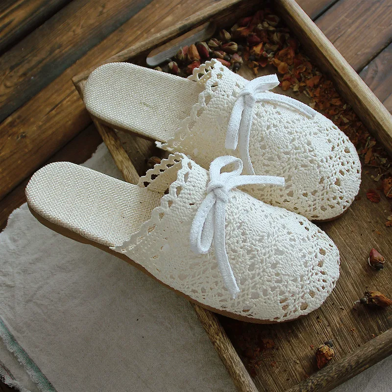 

Cotton and linen original bud mesh face fisherman shoes summer refreshing net red women's shoes slippers women