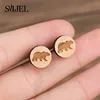 Bear Earring Wooden