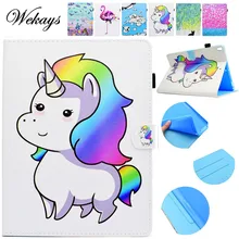 Wekays For Apple IPad Pro 10.5 inch Cute Cartoon Unicorn Leather Flip Fundas Case For Coque IPad Pro 10.5 Tablet Cover Case Kids