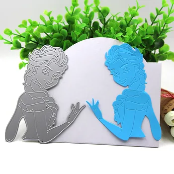 

Cinderella Elsa Princess Metal Cutting Dies Stencils Template for Scrapbooking Card Album Embossing Decor DIY Metal Crafts Gift
