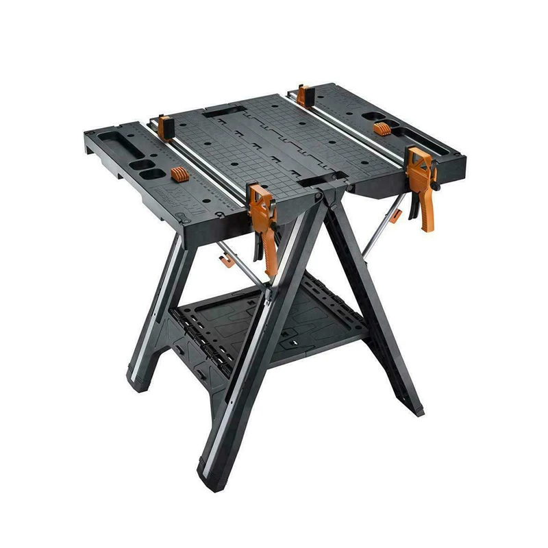 

Mobile Portable Woodworking Console Saw Table Folding Tool Work Table Folding Quick Clamps