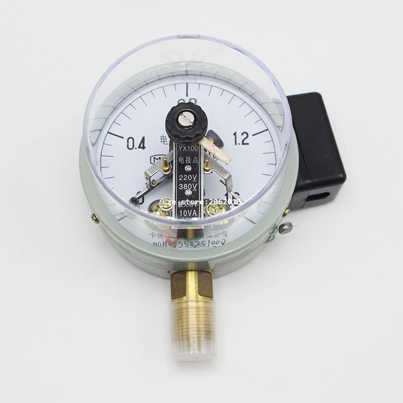 Electric Contact Pressure Gauge YX 100 0 1.6MPA-in Pressure Gauges from ...