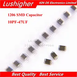 100 шт 10PF-47UF 1206 SMD 500 V X7R ошибка 10% 10 мкФ 106 K 0,1 мкФ 1 мкФ 47 мкФ 2,2 мкФ 22 мкФ 1 мкФ керамический конденсатор mlcc 106 476 K 104 K 105 K