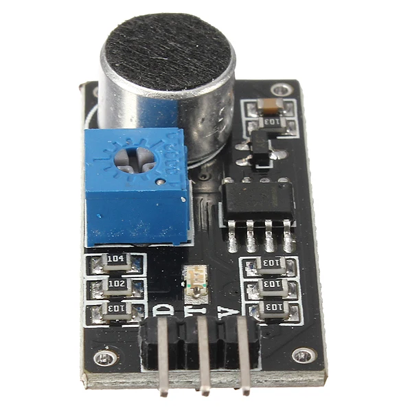 1 шт. модуль датчика обнаружения звука LM393 чип электретный микрофон для Arduino DIY