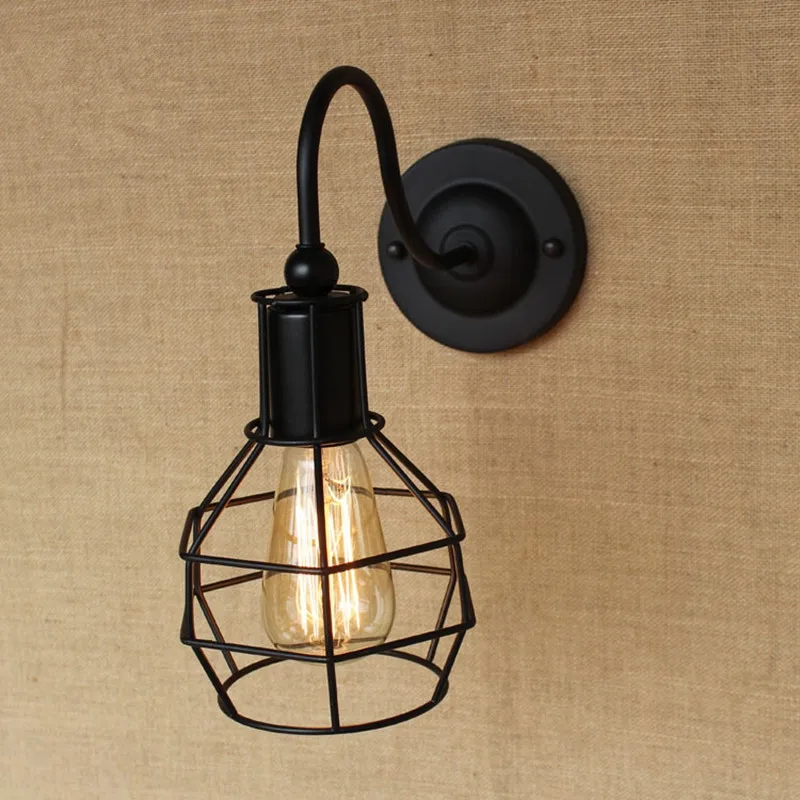 Amerikaanse Industrie Wandlampen Nostalgische Vintage Ijzeren Loft